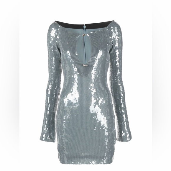 16ARLINGTON Solaria Sequined Tulle Mini Dress - Picture 7 of 8
